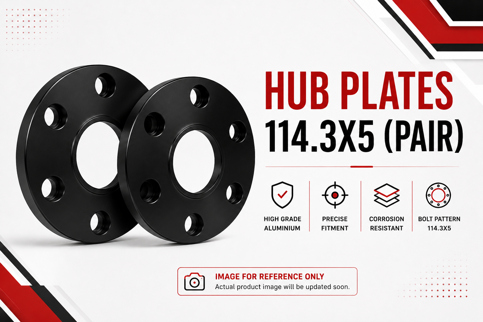 Hub Plates 114.3X5 (Pair)
