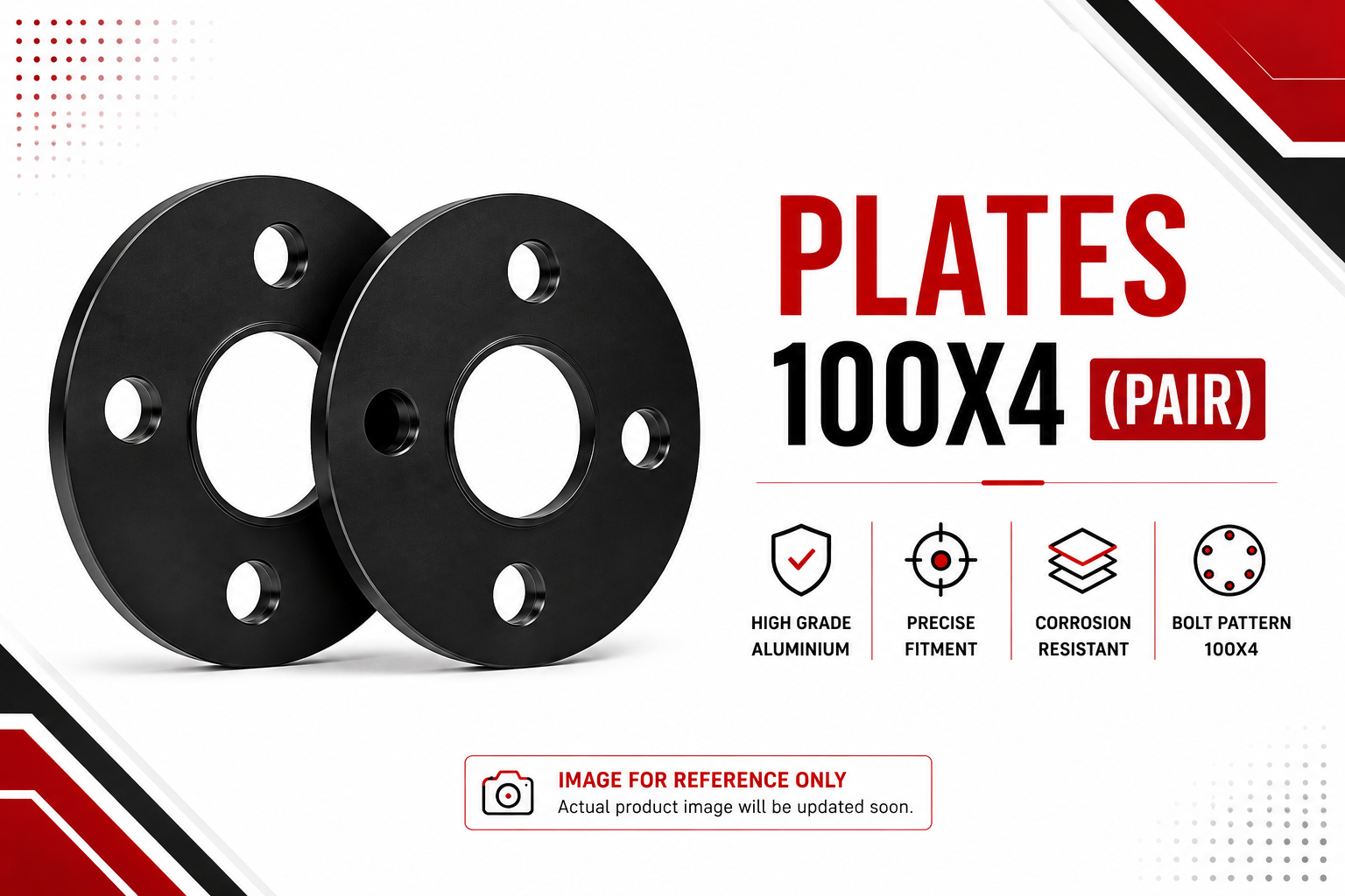Plates 100X4 (Pair)