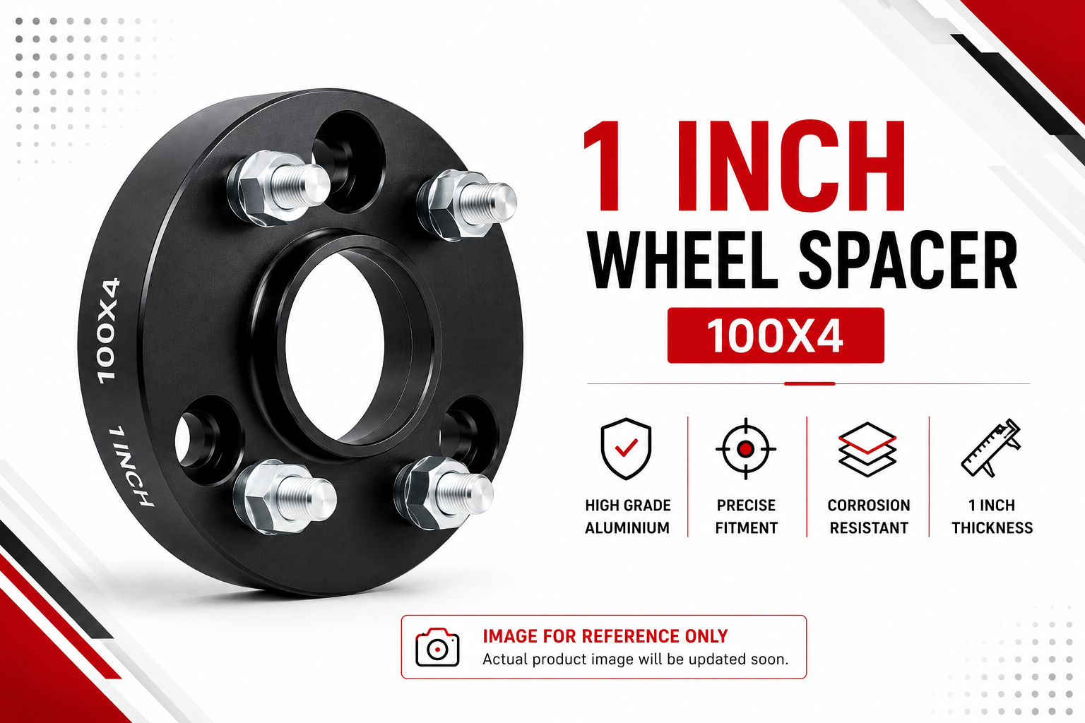 1 Inch Wheel Spacer 100X4