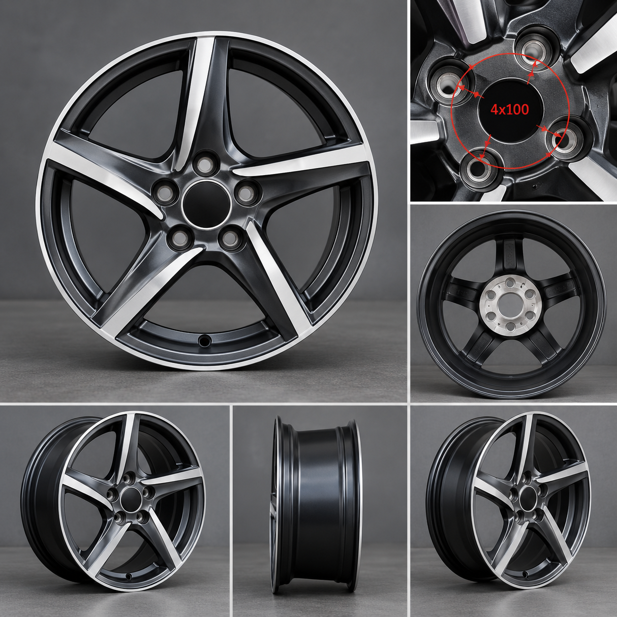 Alloy Wheel 4x100 PCD