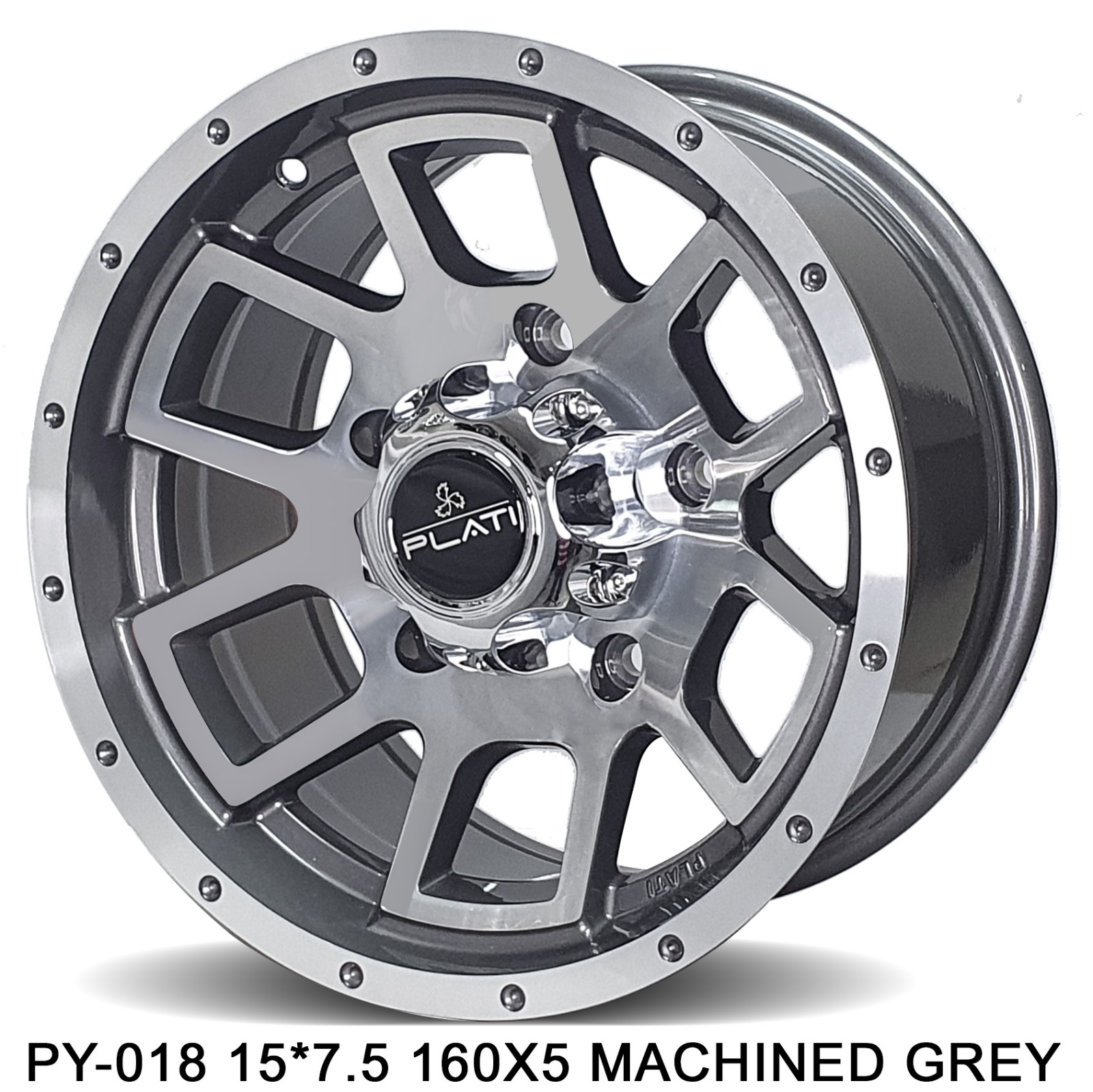 PLATI PY-018 15x7.5 160X5 MACHINED GREY