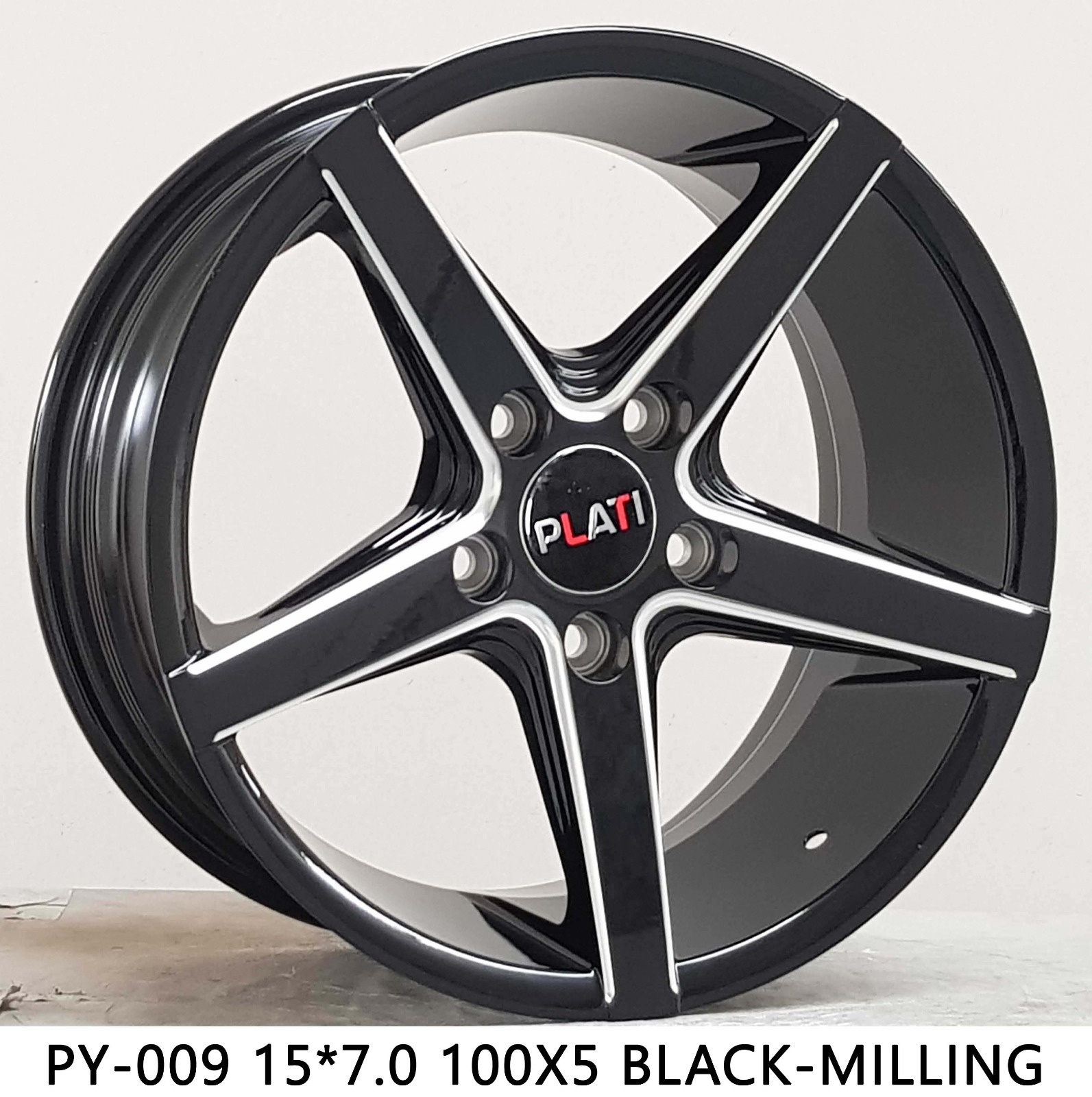 PLATI PY-009 15 100X5 BLACK MILLING