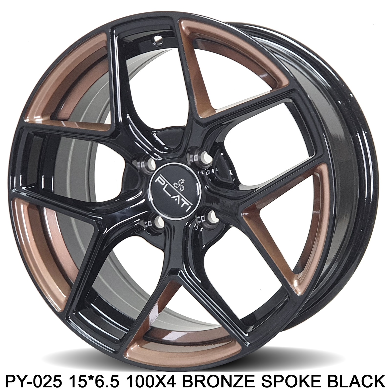 PLATI PY-025 15x6.5 100x4 BRONZE SPOKES