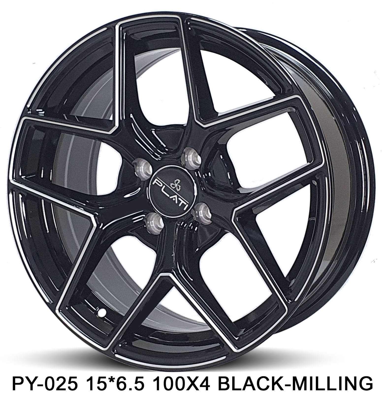 PLATI PY-025 15X6.5 100x4 BLK MLNG