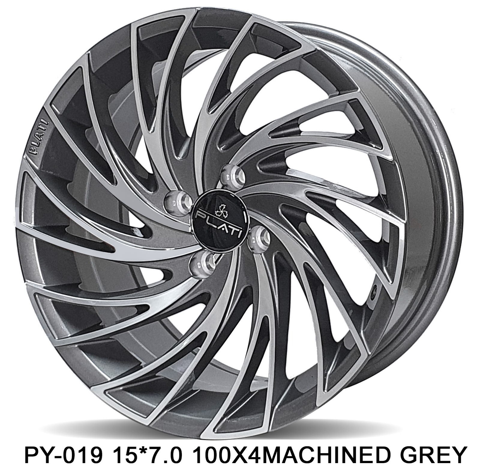 PLATI PY-019 15 100X4 MACHINED GREY