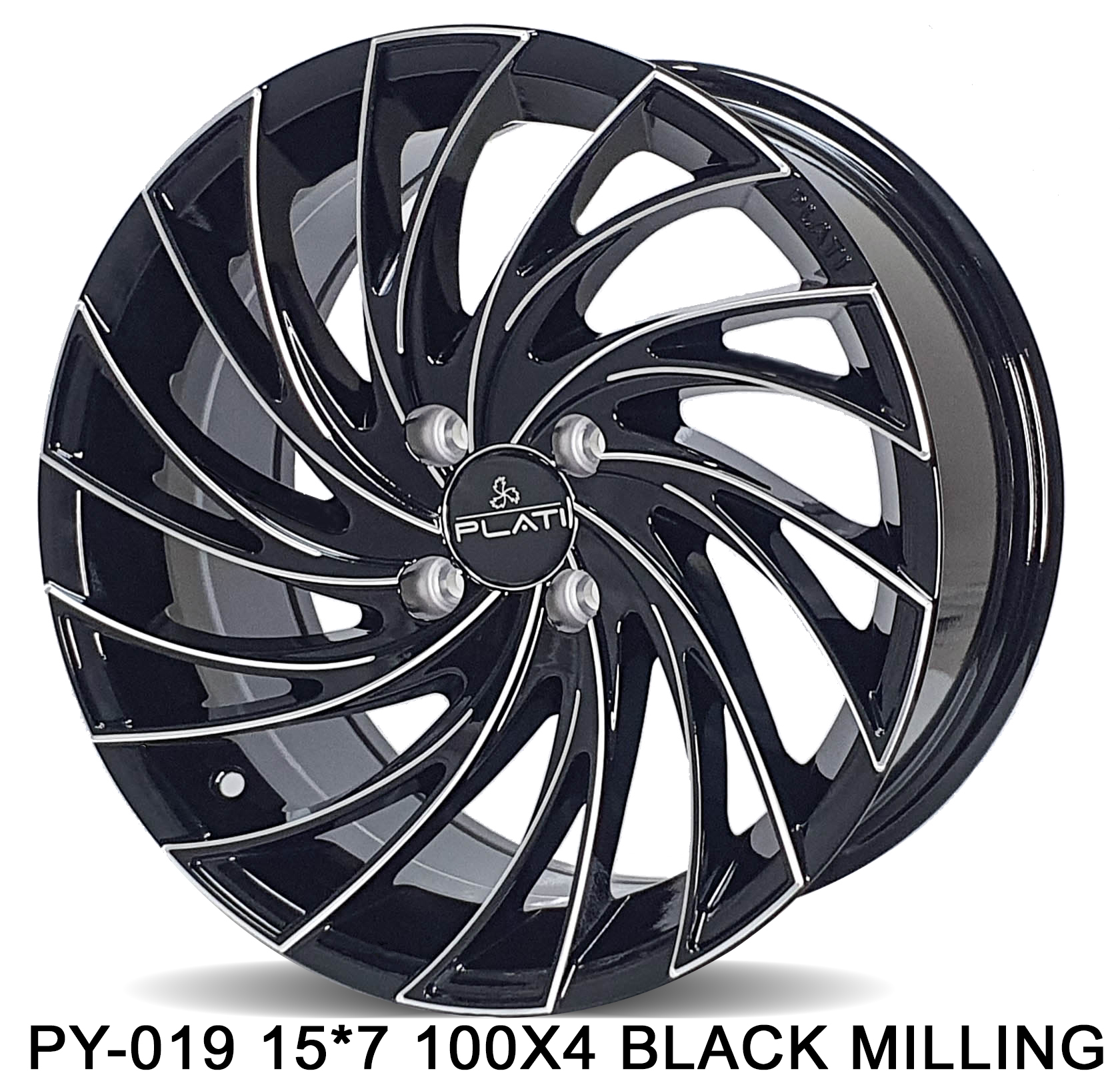 PLATI PY-019 15 100X4 BLACK MILLING