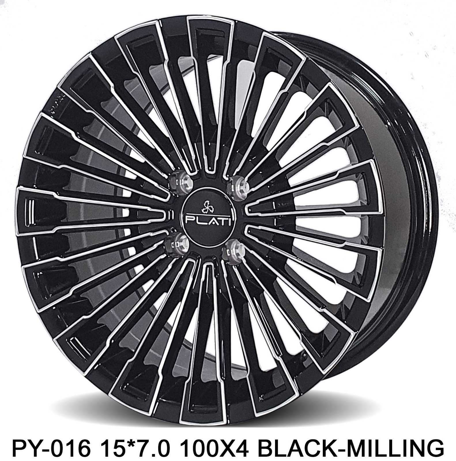PLATI PY-016 15 100X4 BLK MILLING