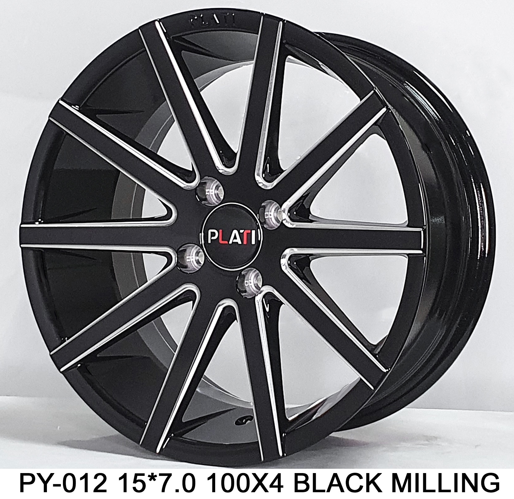 PLATI PY-012 15 100x4 BLACK MILLING