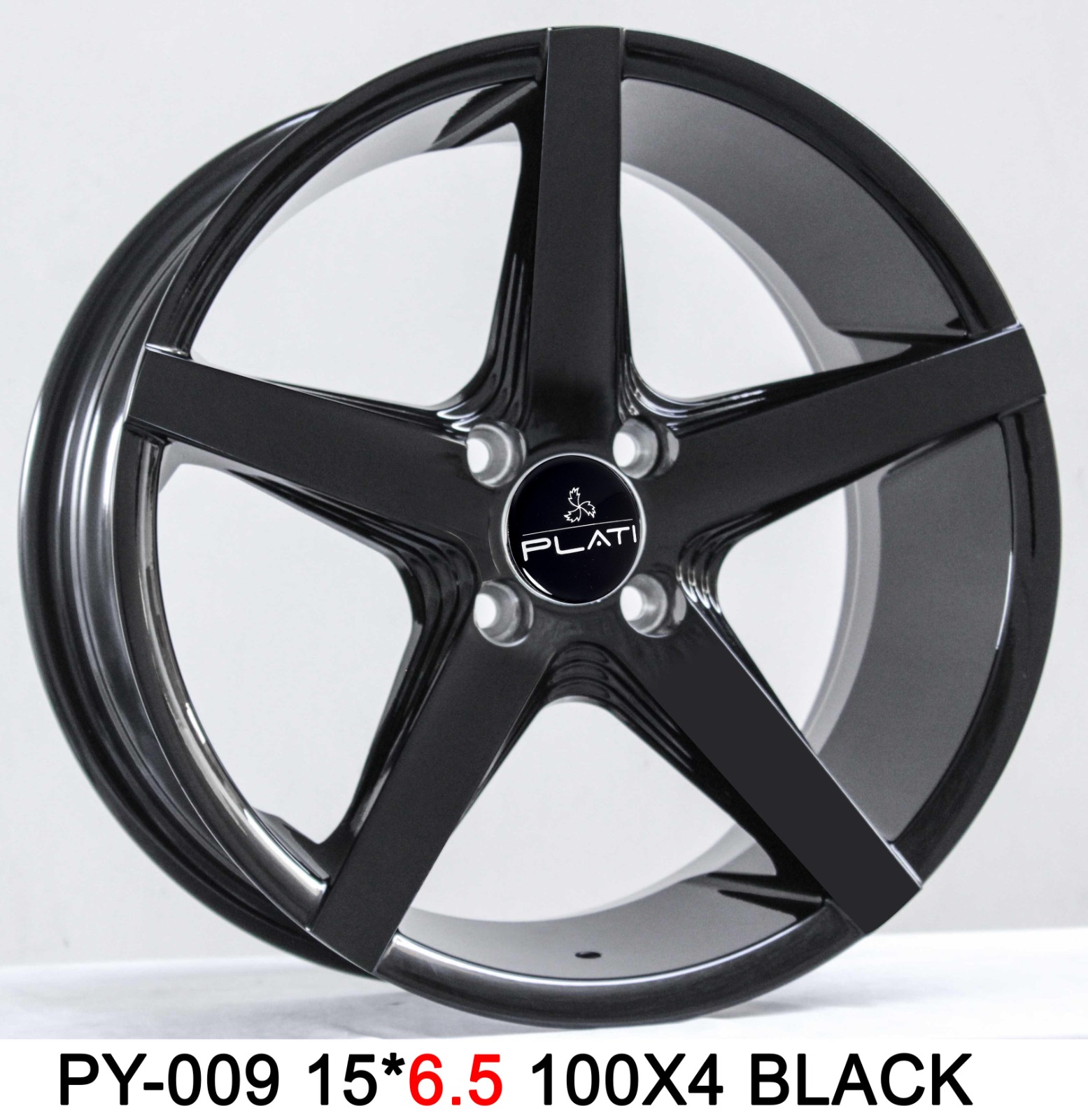 PLATI PY-009 15X6.5 100X4 BLACK MILLING