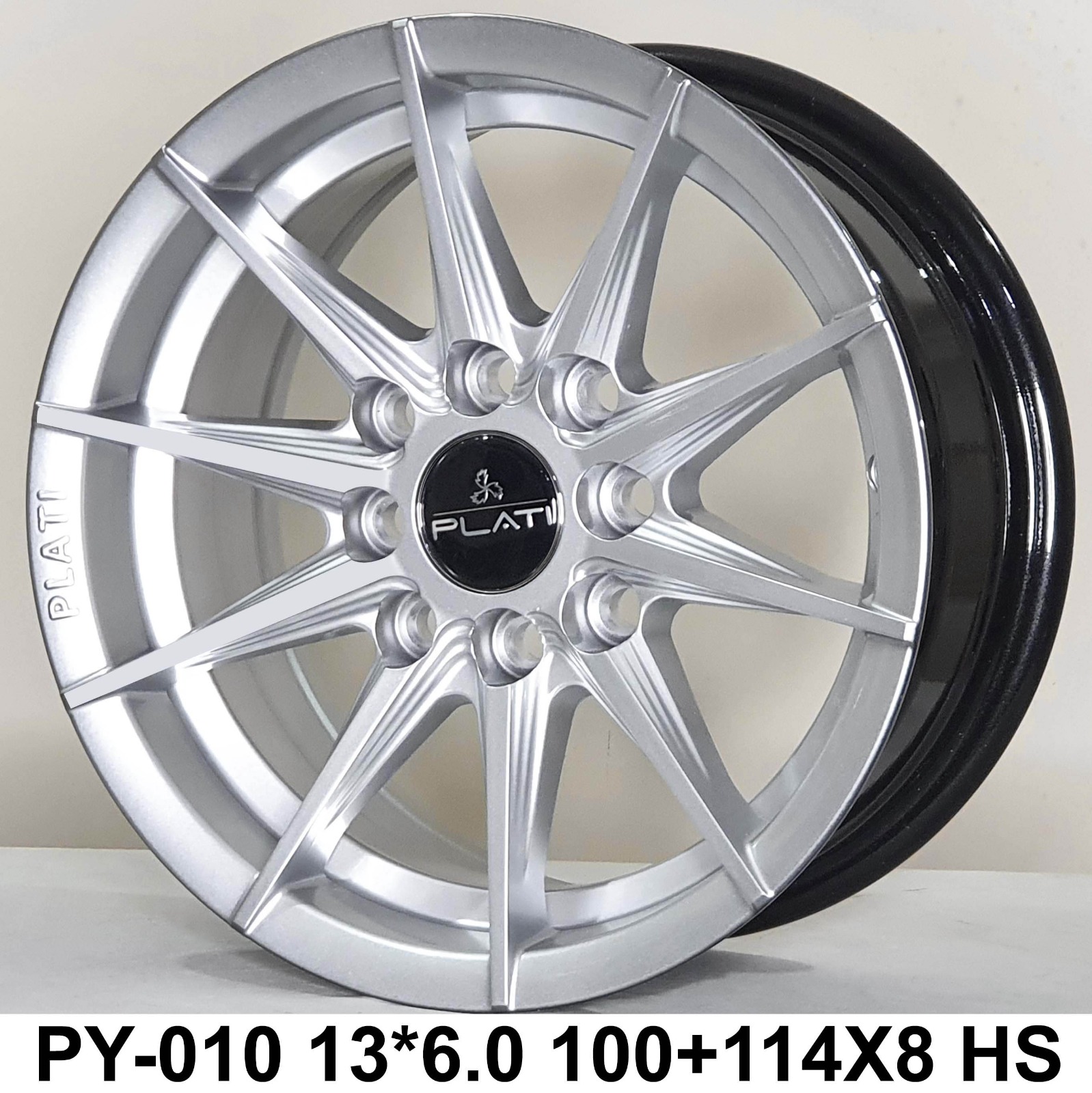 PLATI PY-010 13x6.0 HYPER SILVER