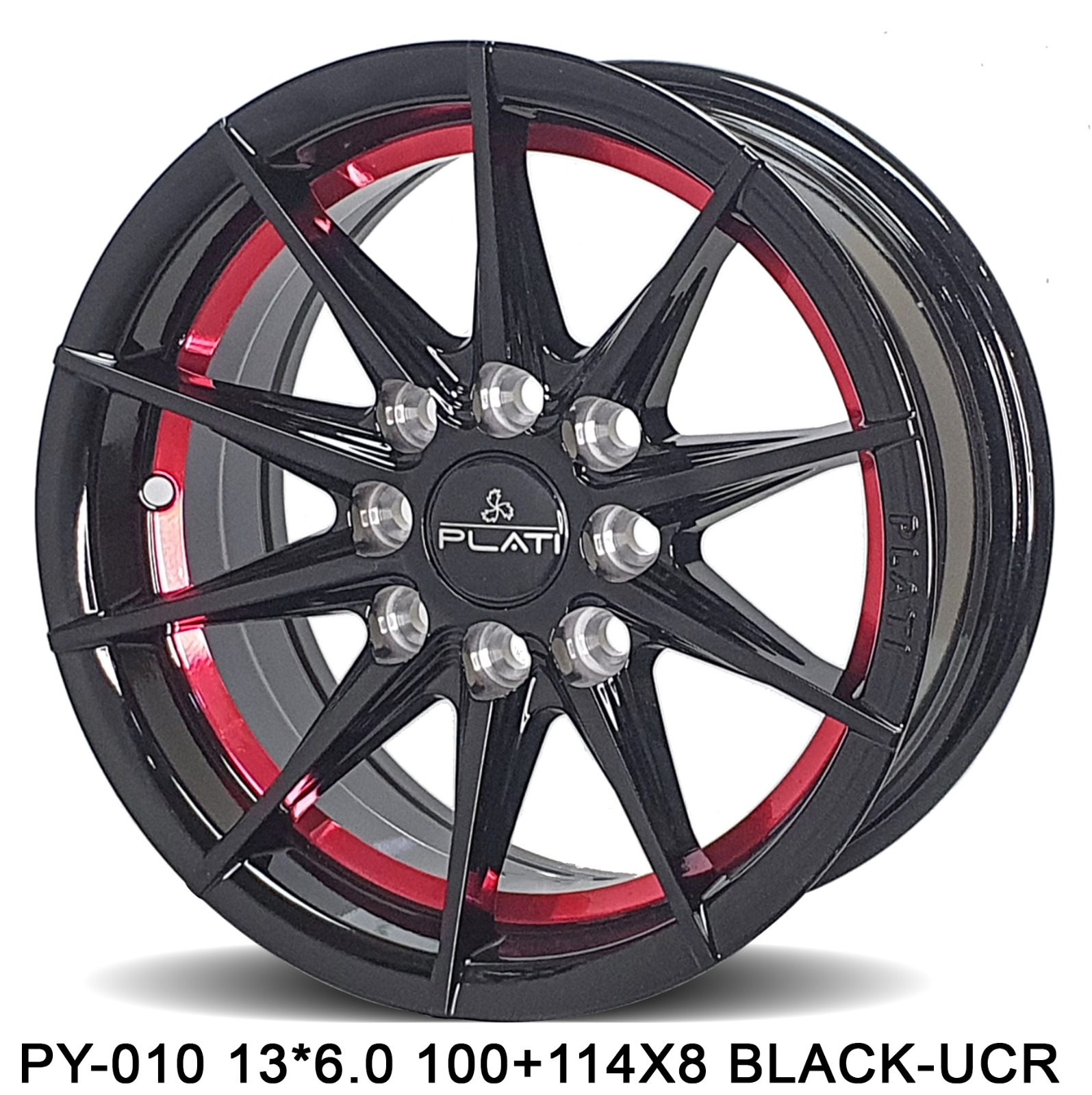 PLATI PY-010 13x6.0 BLACK UCR